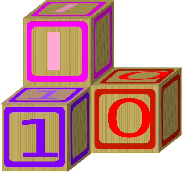 Baby Blocks I 10 Clip Art At Clker - Letter I Toy Block (600x565), Png Download