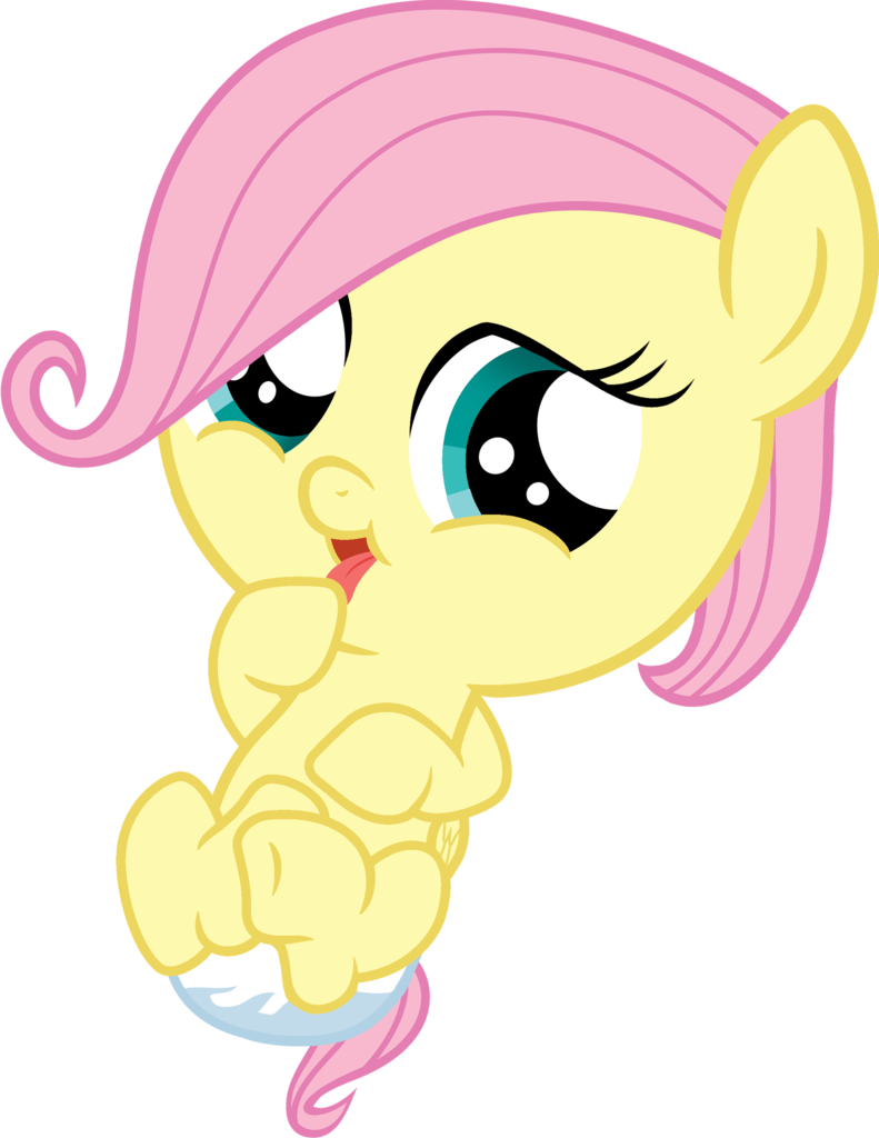 Fluttershying The Baby Vector - Mlp Applejack Baby (791x1024), Png Download