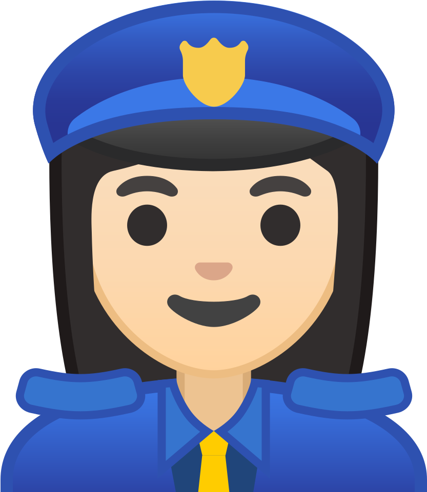 Download Svg Download Png - Police Officer Emoji (1024x1024), Png Download
