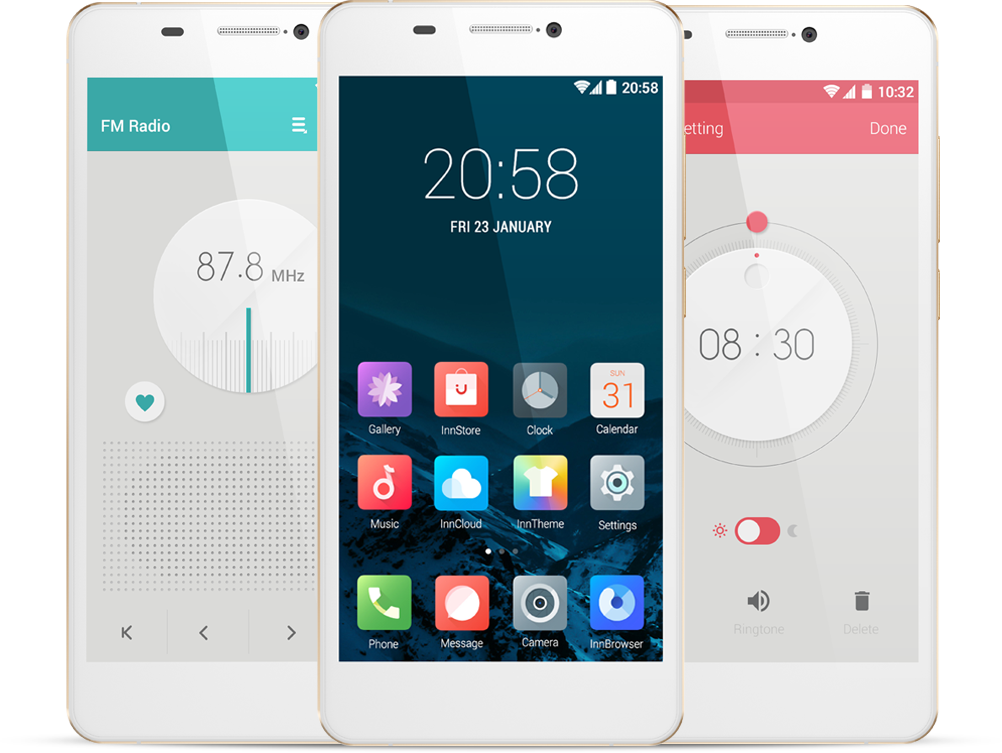 One Img1 - Innjoo One Lte White, Simfree (1002x753), Png Download