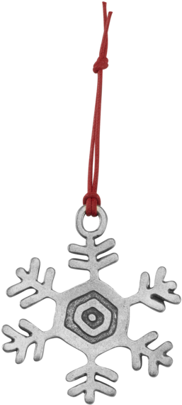 Pewter Snowflake Ornament - Cross (570x570), Png Download