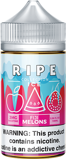 Fiji Melons On Ice By Vape100 Ripe Collection On Ice - Kiwi Dragon Berry Ice Salt (600x600), Png Download