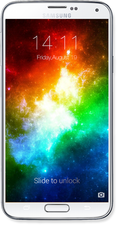 Os 10 Lock Screen For Android - Custom Home Decor, Galaxy Space, Stars Wall Tapestry (506x900), Png Download