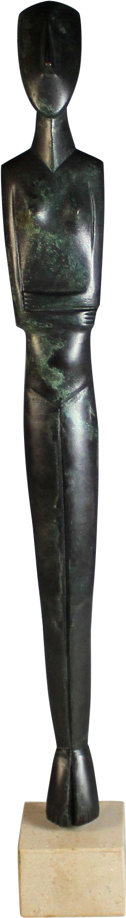 Stunning Modern Abstract Bronze Sculpture Of A Female Statue Full Size Png Download Seekpng