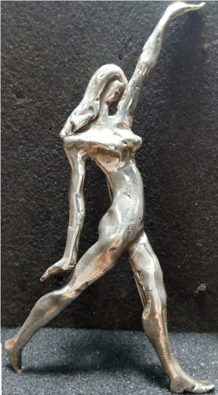 Sculpture In Jewelry- Brooch With Athlete, By Hovik - Brooch (800x800), Png Download