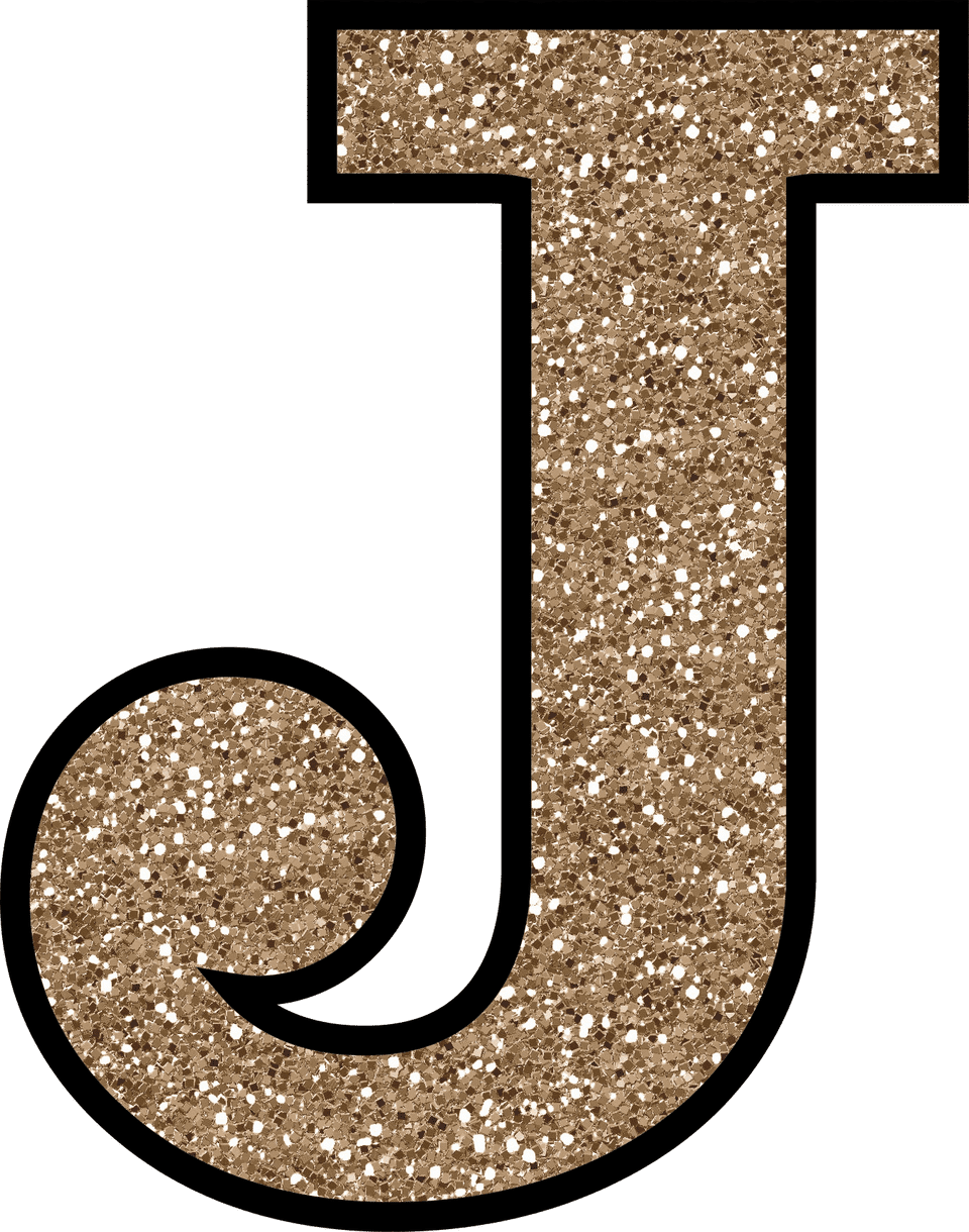 Glitter Without The Glue Free Digital Printable Alphabet - Letter J Glitter (960x1220), Png Download