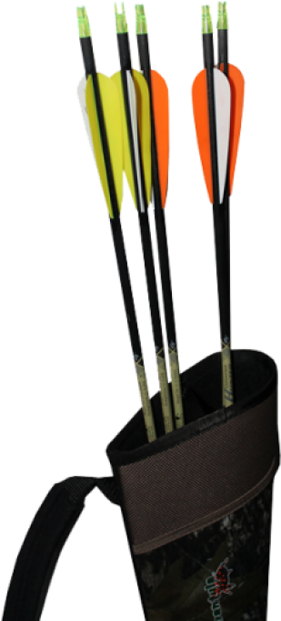 Arrow Back Quiver Png (680x720), Png Download