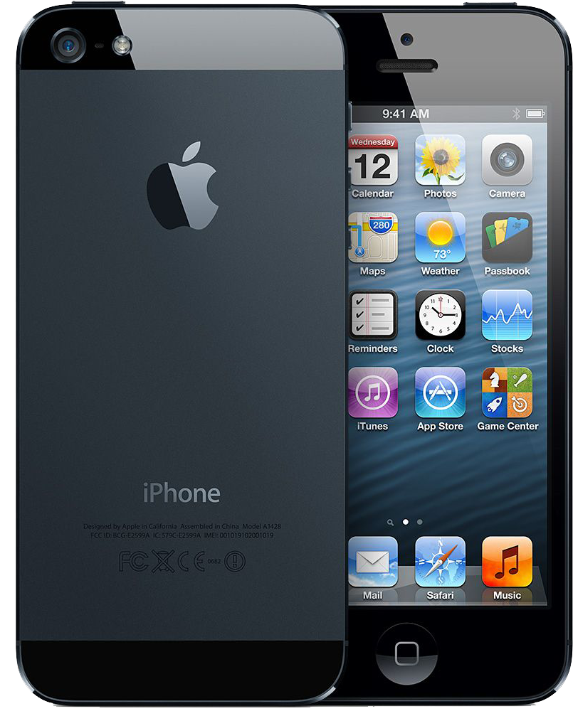 193885 - Apple Iphone 5 - 64gb - Black - Unlocked (1016x1016), Png Download