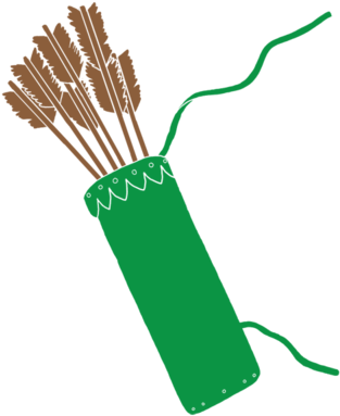 Quiver Cliparts - Quiver Of Arrows Clipart (400x400), Png Download