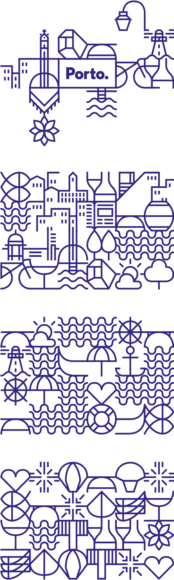 White Studio También Ha Diseñado En Nuevo Logo De Porto - Porto Icons (600x2110), Png Download