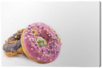 Various Glazed Donuts Isolate On White Background - Doughnut (400x400), Png Download