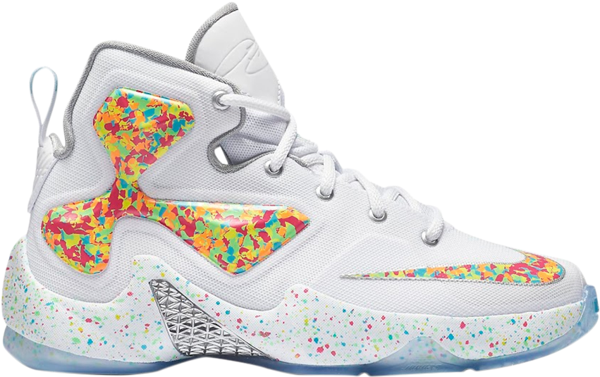 Lebron 13 Qs 'fruity Pebbles' - Lebron 13 Fruity Pebbles (850x533), Png Download