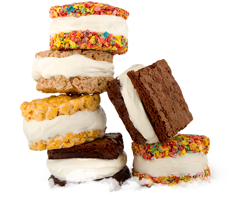 Ice Cream Sandwiches - Creamistry Ice Cream Sandwich (459x504), Png Download