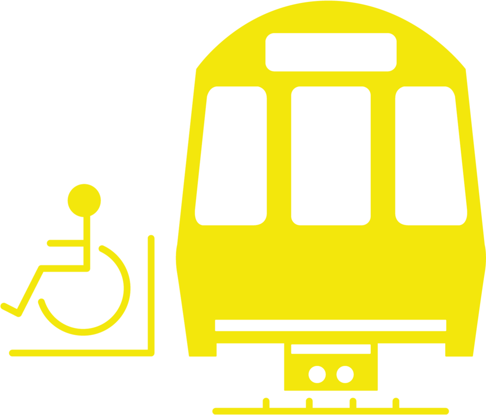 Mobility Icon Rail - Icon (1000x1000), Png Download