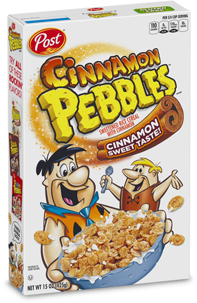 Cinnamon Pebbles Box - Post Cinnamon Pebbles (600x873), Png Download