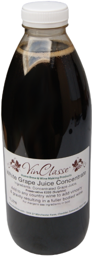 Vinclasse 1 Litre White Grape Juice Concentrate - Glass Bottle (550x550), Png Download