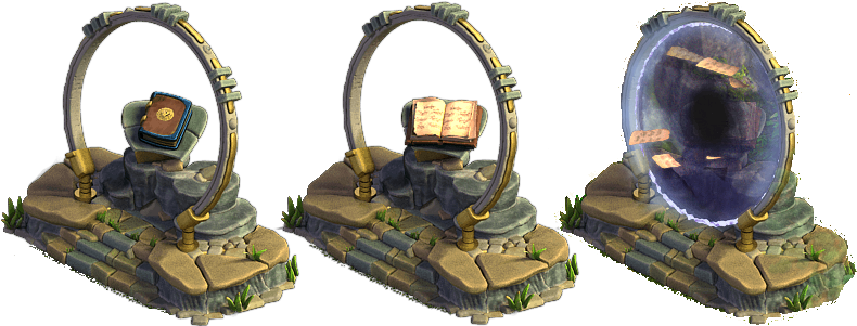 Fairytale Book Stages - Scale Model (800x301), Png Download