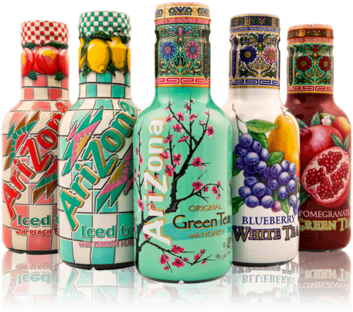 Arizona Iced Tea - Arizona Blueberry White Tea (500ml) (454x351), Png Download
