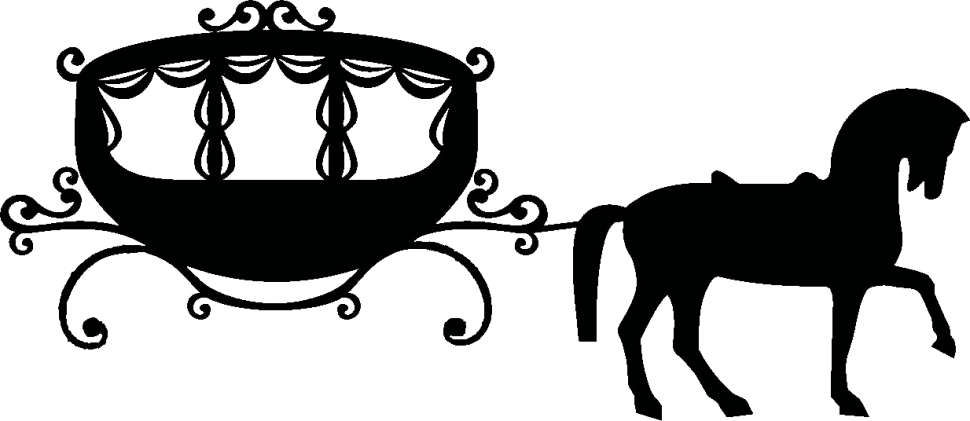 Car-body - Horse And Carriage Silhouette (970x421), Png Download