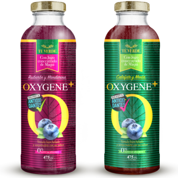 Ice Tea Oxygene Green Tea - Plastic Bottle (350x350), Png Download