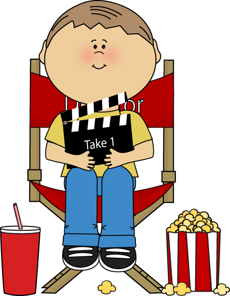 Movie Clip Art - Movie Director Clipart (462x596), Png Download