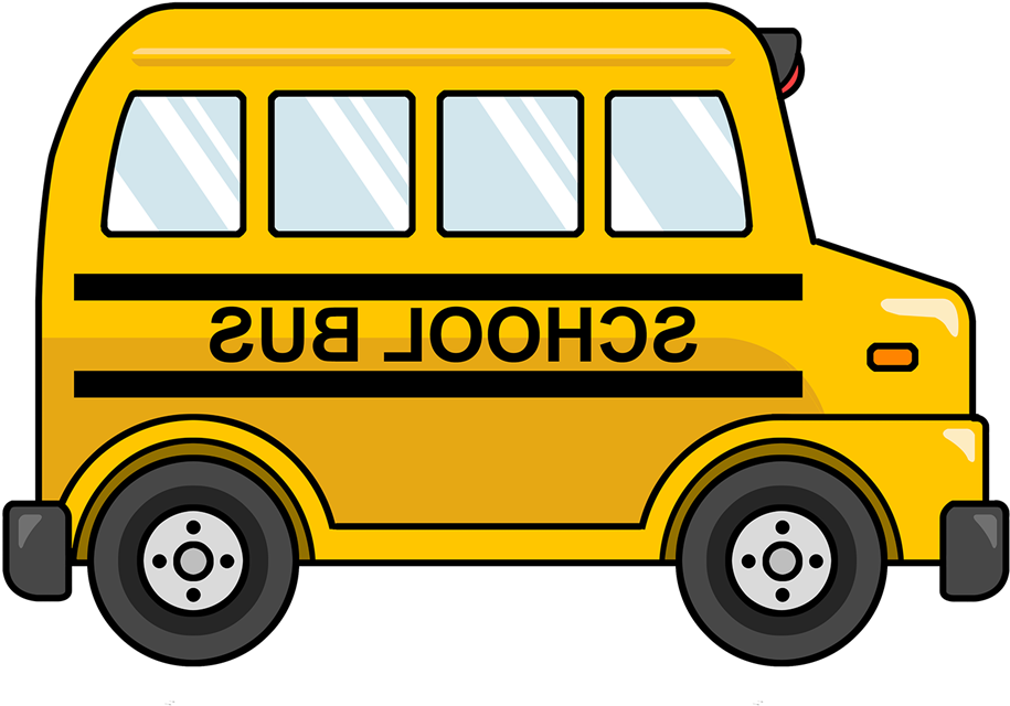 Free Cute Cartoon School Bus Clip Art - School Bus Clipart Transparent (1000x750), Png Download