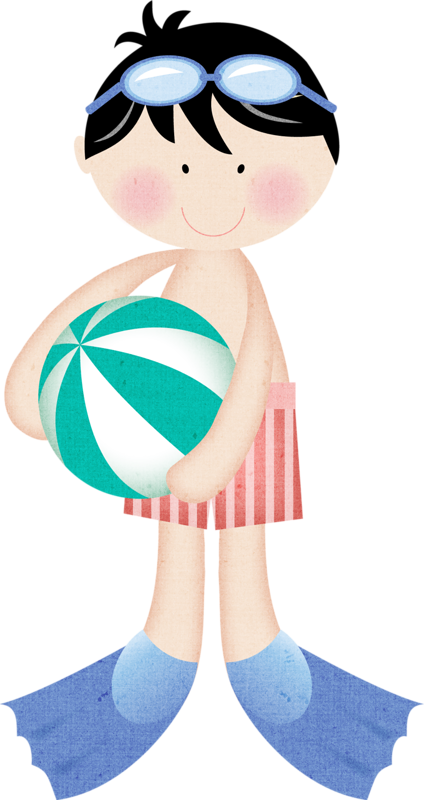 B *✿* Swim Team - Beach (424x800), Png Download