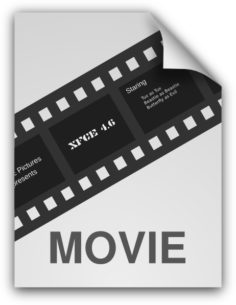 How To Set Use Generice Video Movie Clipart - Generic Movie Icon (462x597), Png Download