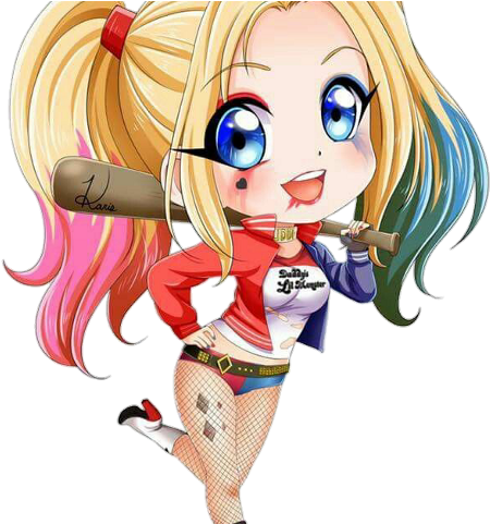 Harley Quinn Kawaii Png (480x480), Png Download