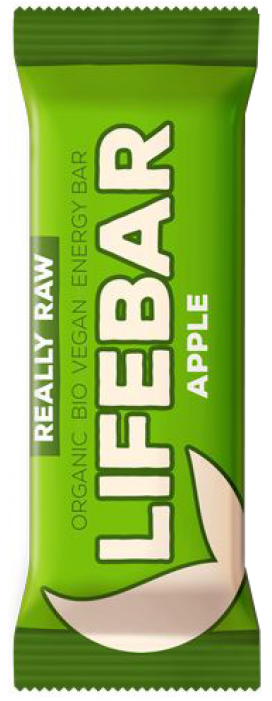 Lifebar Organic Energy Apple G/f 15x47g (420x700), Png Download