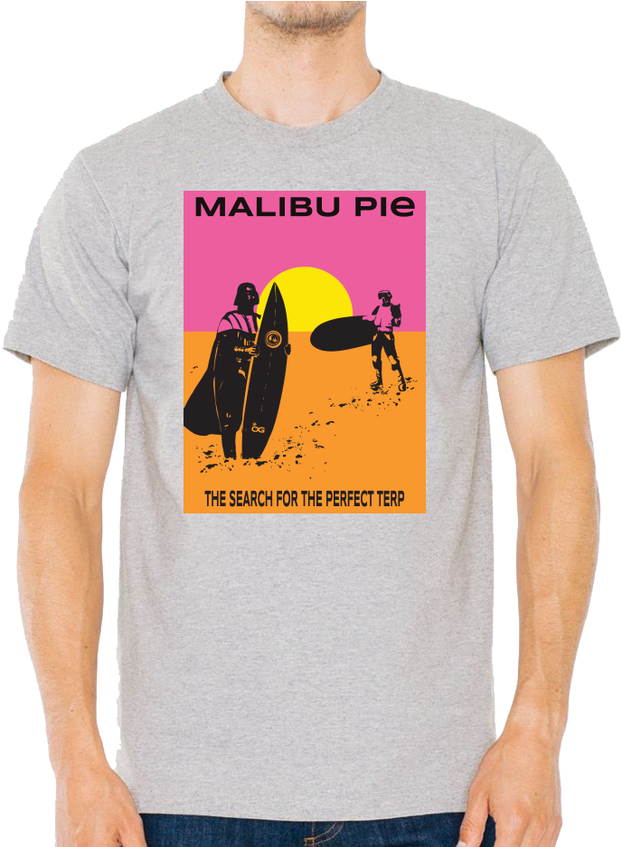 Malibu Pie T-shirt - Malibu Shirt (767x936), Png Download