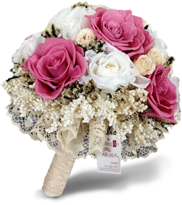 Centros De Mesa Para Xv Aos Con Flores Naturales - Ramo De Quinceañera Png (355x400), Png Download