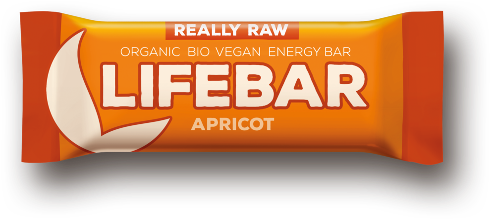 Lifefood Organic Apricot Lifebar 47g (1000x455), Png Download
