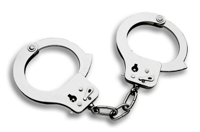 Bonds Graphic Handcuffs - Handcuffs (437x290), Png Download