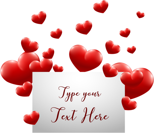 Diseño Del Corazon Con La Tipografía - Heart (640x640), Png Download