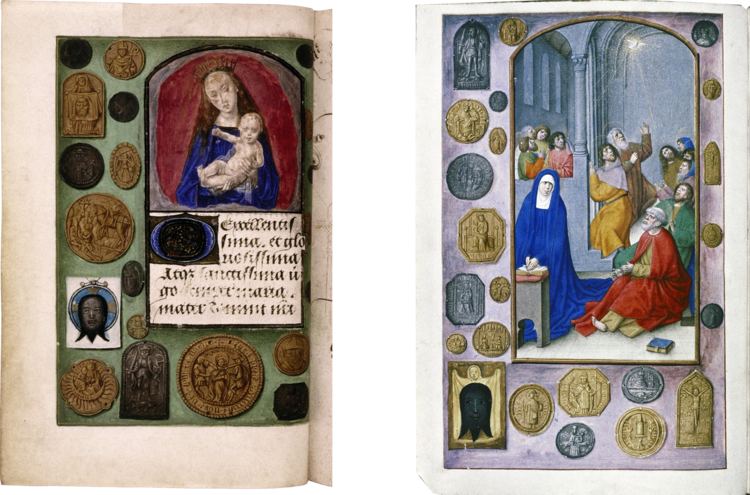 In Fact, Artists Emulated This Practice, Adorning The - Book Of Hours Pilgrim Badges (750x495), Png Download