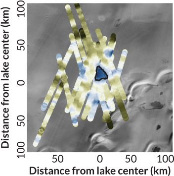 072418 Lg Marslake Inline 370 Rev - Mars Liquid Lake (370x370), Png Download
