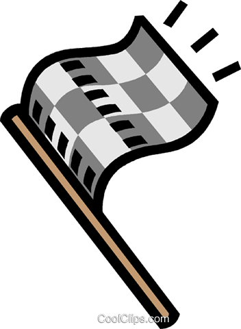 Race Finish Flag Royalty Free Vector Clip Art Illustration - Illustration (352x480), Png Download
