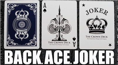 The Crown Deck From The Blue Crown - Blue Crown Gold Crown Playing Cards (400x400), Png Download
