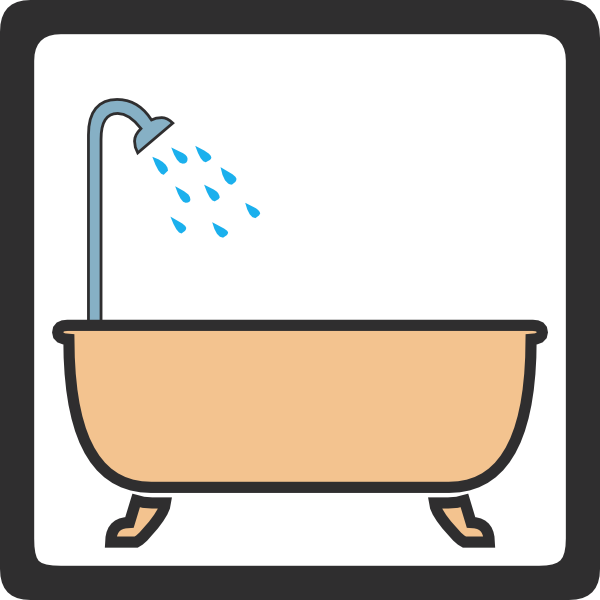 Bathroom Bath Clipart Free Download Clip Art On - Shower Bath Clip Art (600x600), Png Download