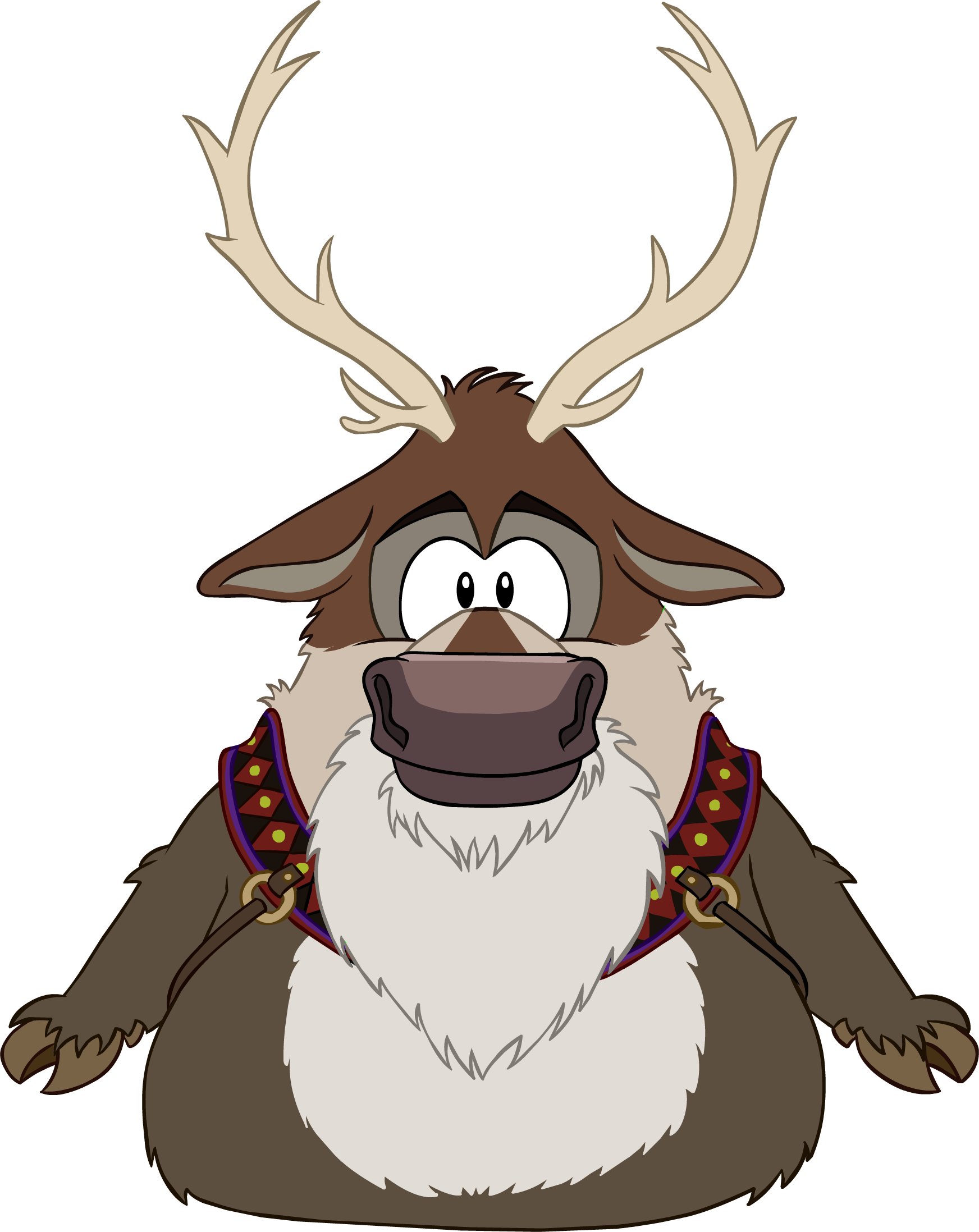 Coloring For Sven Cookies - Sven Disfraz De Frozen (1744x2195), Png Download