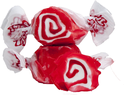 Red Licorice Swirls - Taffy Town Red Licorice Swirl Salt Water Taffy - 20lbs (450x450), Png Download