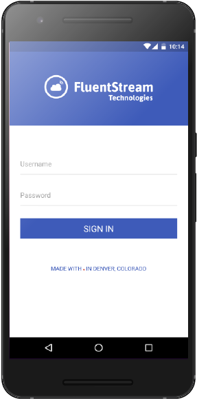 Fluentcloud Mobile Login Screen - Partes De Una Aplicacion Movil (320x600), Png Download