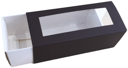 Macaron Box With Window 5 Pack Chocolate - Chocolate (500x500), Png Download