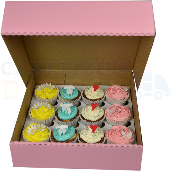 Zoom - Box Of Cupcakes Png (650x650), Png Download