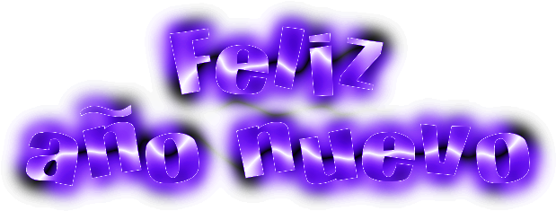 Letras De Feliz Año Nuevo - Feliz Año Nuevo Png Gif (869x400), Png Download