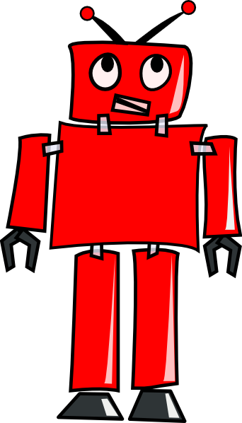 Robot Clipart (342x598), Png Download
