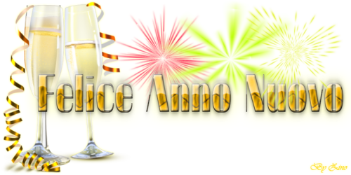 Feliz Año Nuevo - Buon Anno Nuovo Png (500x250), Png Download
