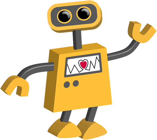 Robots Clipart Yellow - Transparent Background Robot Png (544x485), Png Download