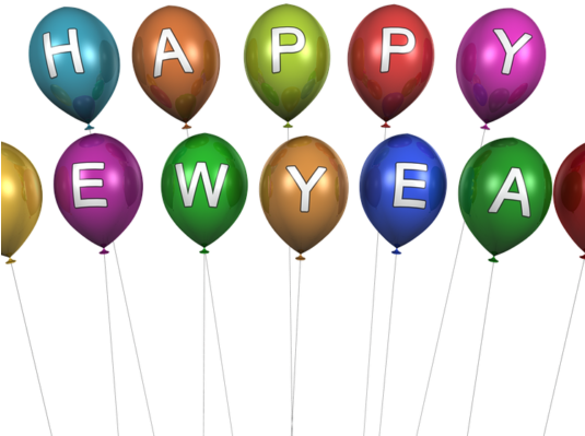 3d Png Happy New Year (534x462), Png Download